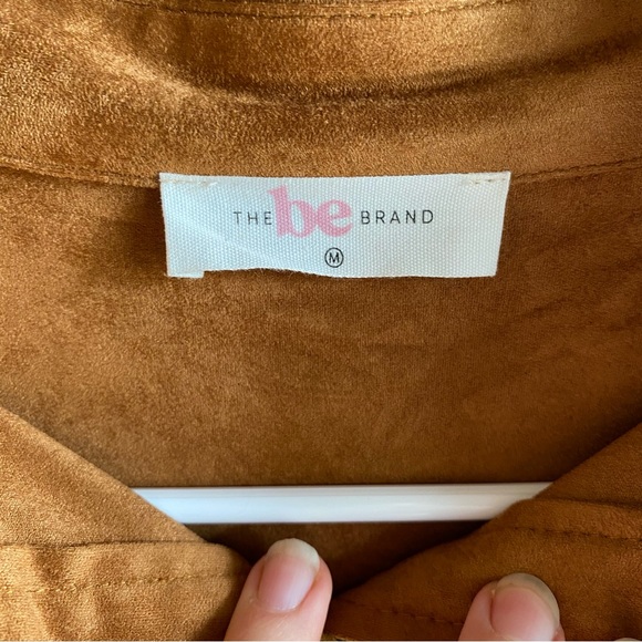 Fringed Suede Button-Front Jacket in Cognac - Picture 9 of 10